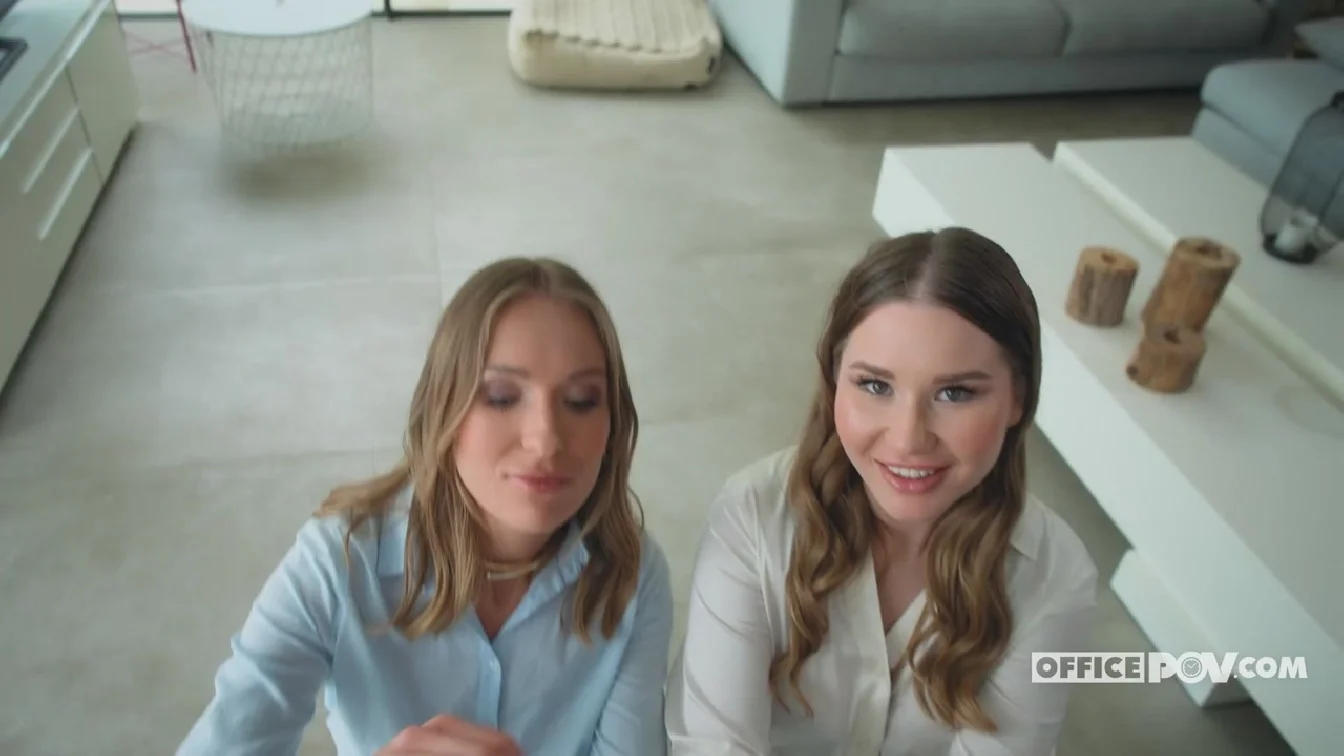 OfficePOV Amalia Davis And Angelika Grays Blonde Business Babes XXX